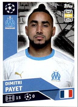 Dimitri Payet Olympique Marseille samolepka UEFA Champions League 2020/21 #OLM13