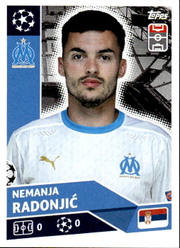 Nemanja Radonjic Olympique Marseille samolepka UEFA Champions League 2020/21 #OLM17