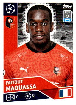 Faitout Maouassa Stade Rennes samolepka UEFA Champions League 2020/21 #REN7