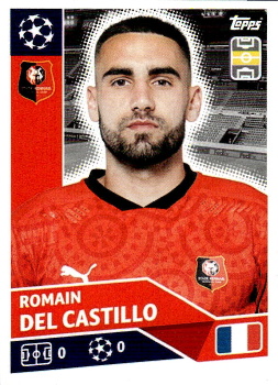 Romain Del Castillo Stade Rennes samolepka UEFA Champions League 2020/21 #REN14