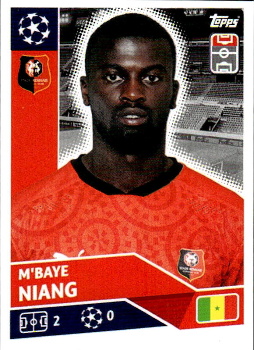 M'Baye Niang Stade Rennes samolepka UEFA Champions League 2020/21 #REN18