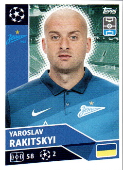 Yaroslav Rakitskiy Zenit Petersburg samolepka UEFA Champions League 2020/21 #ZSP6