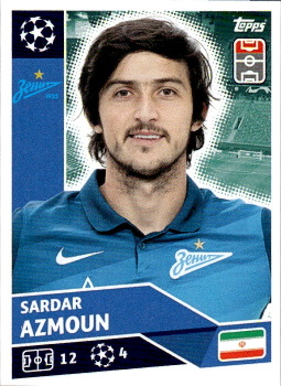 Sardar Azmoun Zenit Petersburg samolepka UEFA Champions League 2020/21 #ZSP17