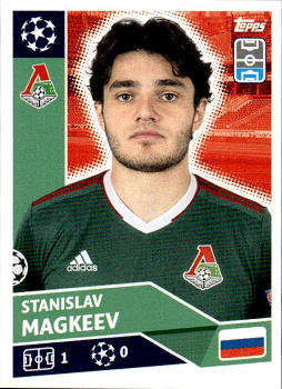 Stanislav Magkeev FC Lokomotiv Moskva samolepka UEFA Champions League 2020/21 #LMO4