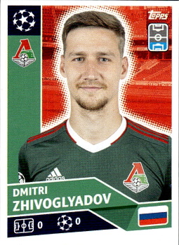 Dmitri Zhivoglyadov FC Lokomotiv Moskva samolepka UEFA Champions League 2020/21 #LMO7