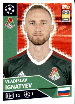 Vladislav Ignatyev FC Lokomotiv Moskva samolepka UEFA Champions League 2020/21 #LMO10