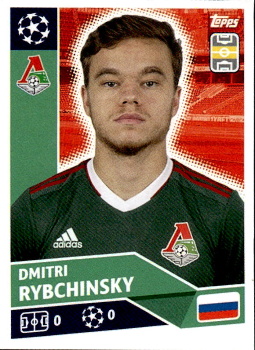 Dmitri Rybchinsky FC Lokomotiv Moskva samolepka UEFA Champions League 2020/21 #LMO12