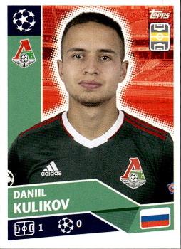 Daniil Kulikov FC Lokomotiv Moskva samolepka UEFA Champions League 2020/21 #LMO14