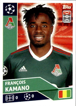 Francois Kamano FC Lokomotiv Moskva samolepka UEFA Champions League 2020/21 #LMO15