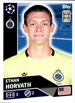 Ethan Horvath Club Brugge samolepka UEFA Champions League 2020/21 #BRU3