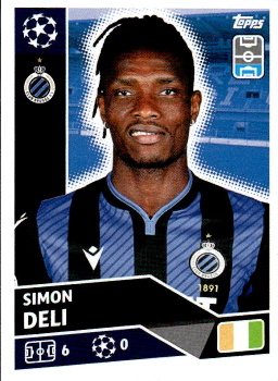 Simon Deli Club Brugge samolepka UEFA Champions League 2020/21 #BRU5