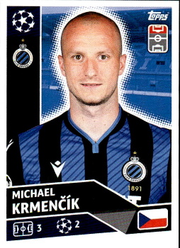 Michael Krmencik Club Brugge samolepka UEFA Champions League 2020/21 #BRU16