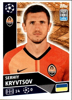 Serhiy Kryvtsov Shakhtar Donetsk samolepka UEFA Champions League 2020/21 #SHK4