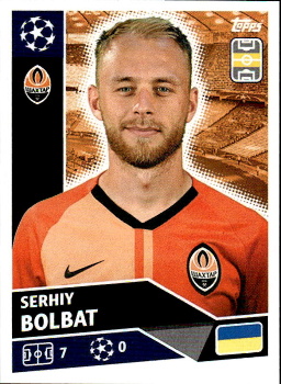 Serhiy Bolbat Shakhtar Donetsk samolepka UEFA Champions League 2020/21 #SHK8