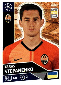 Taras Stepanenko Shakhtar Donetsk samolepka UEFA Champions League 2020/21 #SHK9