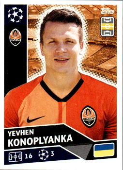 Yevhen Konoplyanka Shakhtar Donetsk samolepka UEFA Champions League 2020/21 #SHK13