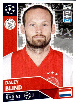 Daley Blind AFC Ajax samolepka UEFA Champions League 2020/21 #AJA6