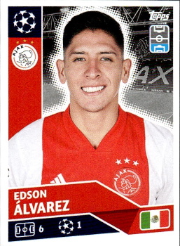 Edson Alvarez AFC Ajax samolepka UEFA Champions League 2020/21 #AJA10