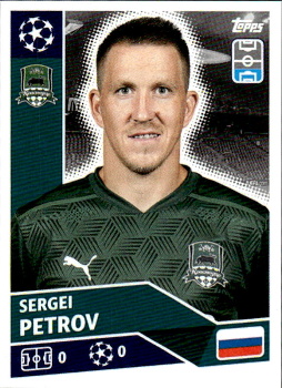 Sergei Petrov FC Krasnodar samolepka UEFA Champions League 2020/21 #POF4