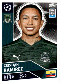 Cristian Ramirez FC Krasnodar samolepka UEFA Champions League 2020/21 #POF6