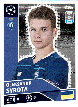 Oleksandr Syrota Dynamo Kyiv samolepka UEFA Champions League 2020/21 #POF23