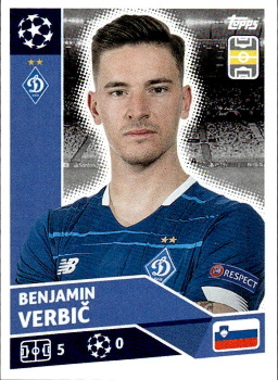 Benjamin Verbic Dynamo Kyiv samolepka UEFA Champions League 2020/21 #POF26