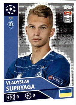 Vladyslav Supryaga Dynamo Kyiv samolepka UEFA Champions League 2020/21 #POF31