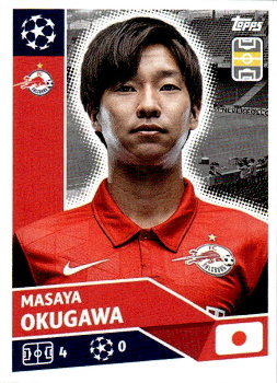 Masaya Okugawa Red Bull Salzburg samolepka UEFA Champions League 2020/21 #POF45