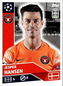 Jesper Hansen FC Midtjylland samolepka UEFA Champions League 2020/21 #POF50