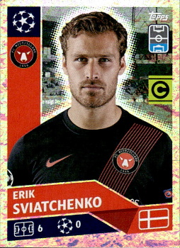 Erik Sviatchenko (Captain) FC Midtjylland samolepka UEFA Champions League 2020/21 #POF54