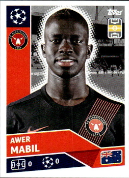 Awer Mabil FC Midtjylland samolepka UEFA Champions League 2020/21 #POF60