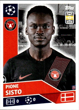 Pione Sisto FC Midtjylland samolepka UEFA Champions League 2020/21 #POF62
