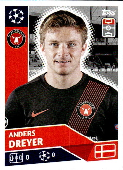Anders Dreyer FC Midtjylland samolepka UEFA Champions League 2020/21 #POF63