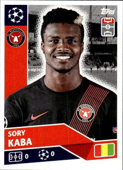 Sory Kaba FC Midtjylland samolepka UEFA Champions League 2020/21 #POF64