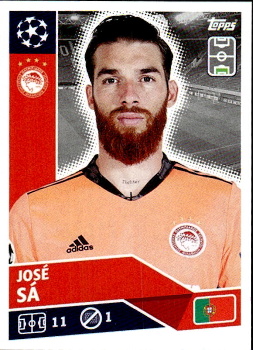 Jose Sa Olympiakos samolepka UEFA Champions League 2020/21 #POF66