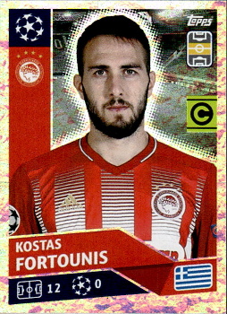 Kostas Fortounis (Captain) Olympiakos samolepka UEFA Champions League 2020/21 #POF76