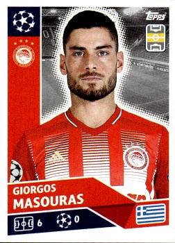 Giorgos Masouras Olympiakos samolepka UEFA Champions League 2020/21 #POF77