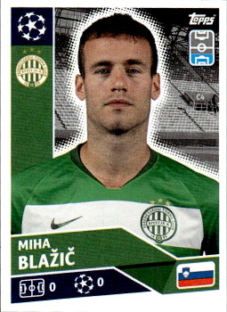 Miha Blazic Ferencvarosi TC samolepka UEFA Champions League 2020/21 #POF83