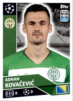 Adnan Kovacevic Ferencvarosi TC samolepka UEFA Champions League 2020/21 #POF85