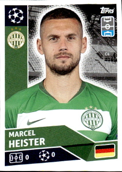 Marcel Heister Ferencvarosi TC samolepka UEFA Champions League 2020/21 #POF86