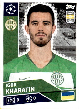 Igor Kharatin Ferencvarosi TC samolepka UEFA Champions League 2020/21 #POF90