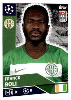 Franck Boli Ferencvarosi TC samolepka UEFA Champions League 2020/21 #POF95