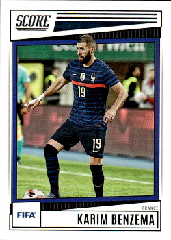 Karim Benzema France Panini Score FIFA Soccer 2022/23 #75