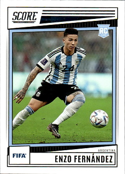Enzo Fernandez RC Argentina Panini Score FIFA Soccer 2022/23 #95