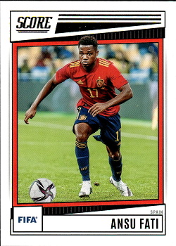 Ansu Fati Spain Panini Score FIFA Soccer 2022/23 #155