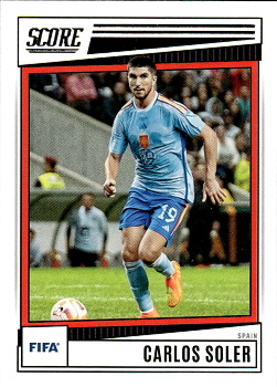 Carlos Soler Spain Panini Score FIFA Soccer 2022/23 #156