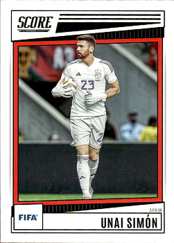 Unai Simon Spain Panini Score FIFA Soccer 2022/23 #163