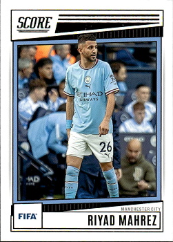 Riyad Mahrez Manchester City Panini Score FIFA Soccer 2022/23 #184