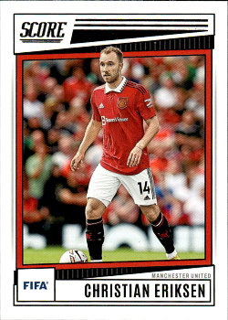 Christian Eriksen Manchester United Panini Score FIFA Soccer 2022/23 #187