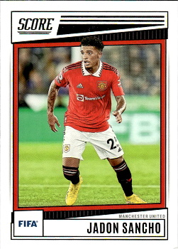Jadon Sancho Manchester United Panini Score FIFA Soccer 2022/23 #190